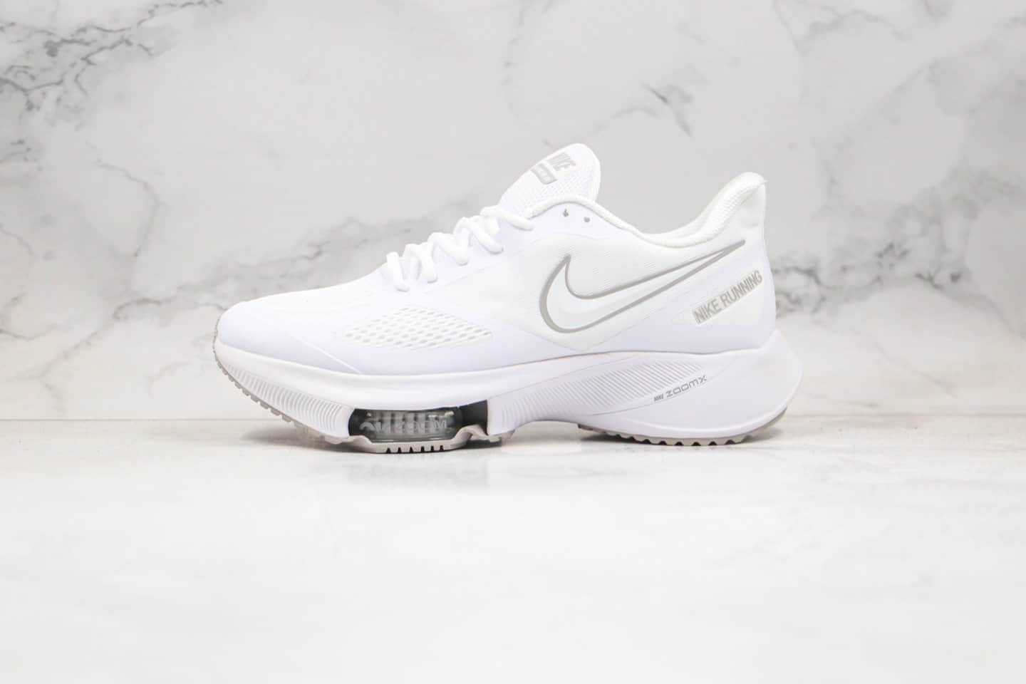耐克Nike Air Zoom Alphafly NEXT%纯原版本马拉松气垫慢跑鞋白灰色内置复合纤维碳板 货号:CI9923-085