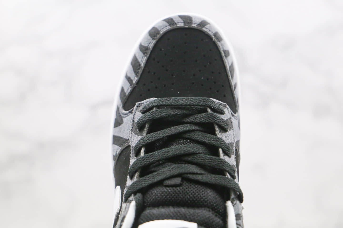 耐克Nike Dunk Low Pro纯原版本低帮2020版dunk板鞋斑马条纹黑白色内置Zoom气垫 货号:DD1390-106