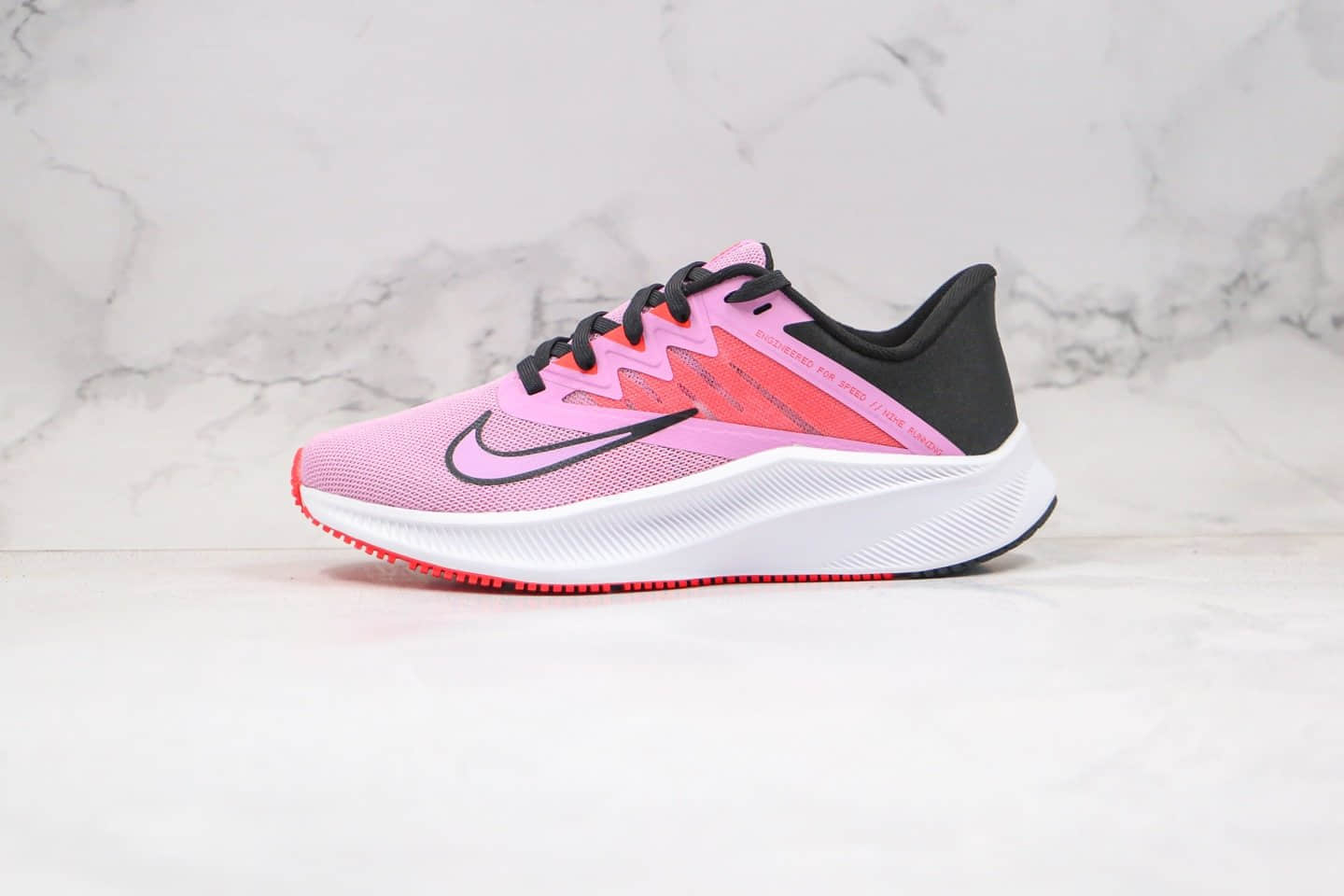耐克Nike Quest 3纯原版本极致三代网面跑鞋粉色原楦头纸板打造原盒原标 货号:CD0232-600