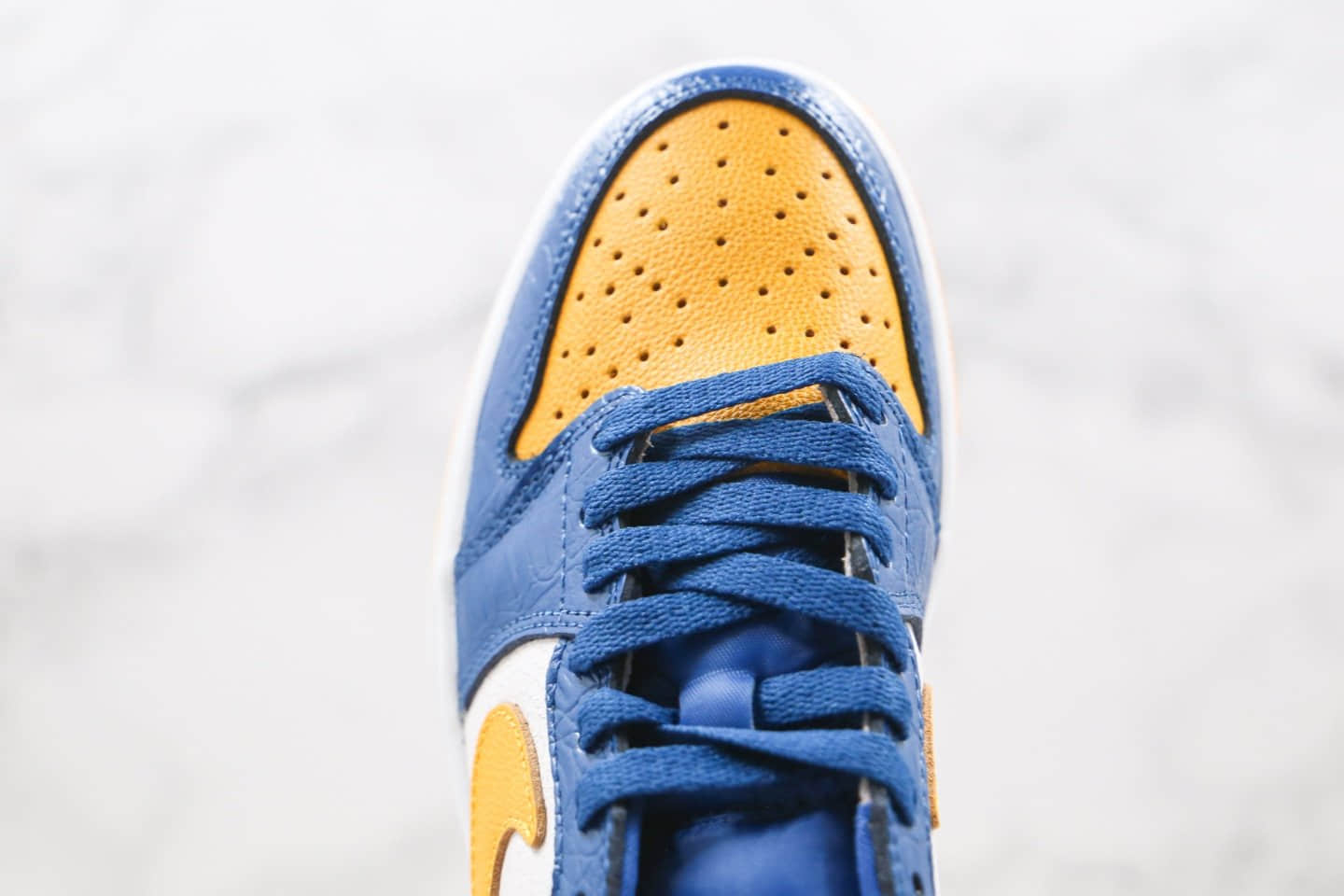 乔丹Air Jordan 1 Low纯原版本低帮AJ1爆裂纹玉米黄色篮球鞋原盒原标 货号：CZ6909-200