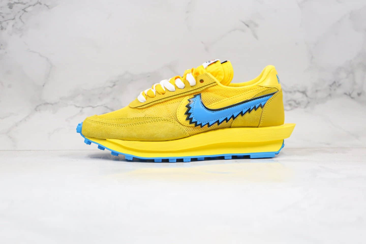 耐克Nike LDWaffle x Sacai x Nike LDV Waffl纯原版本华夫sacai联名款五只熊走秀鞋黄色原楦头纸板打造 货号:BV5378-700