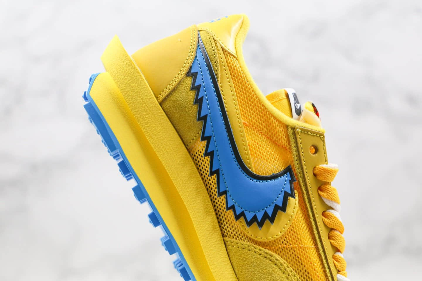 耐克Nike LDWaffle x Sacai x Nike LDV Waffl纯原版本华夫sacai联名款五只熊走秀鞋黄色原楦头纸板打造 货号:BV5378-700