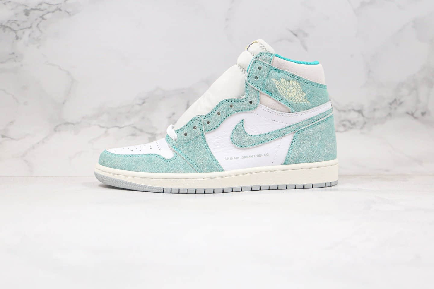 乔丹Air Jordan 1 Turbo Green纯原版本高帮AJ1蒂芙尼薄荷绿原盒原标正确后跟定型 (ID:48902) - 图片1