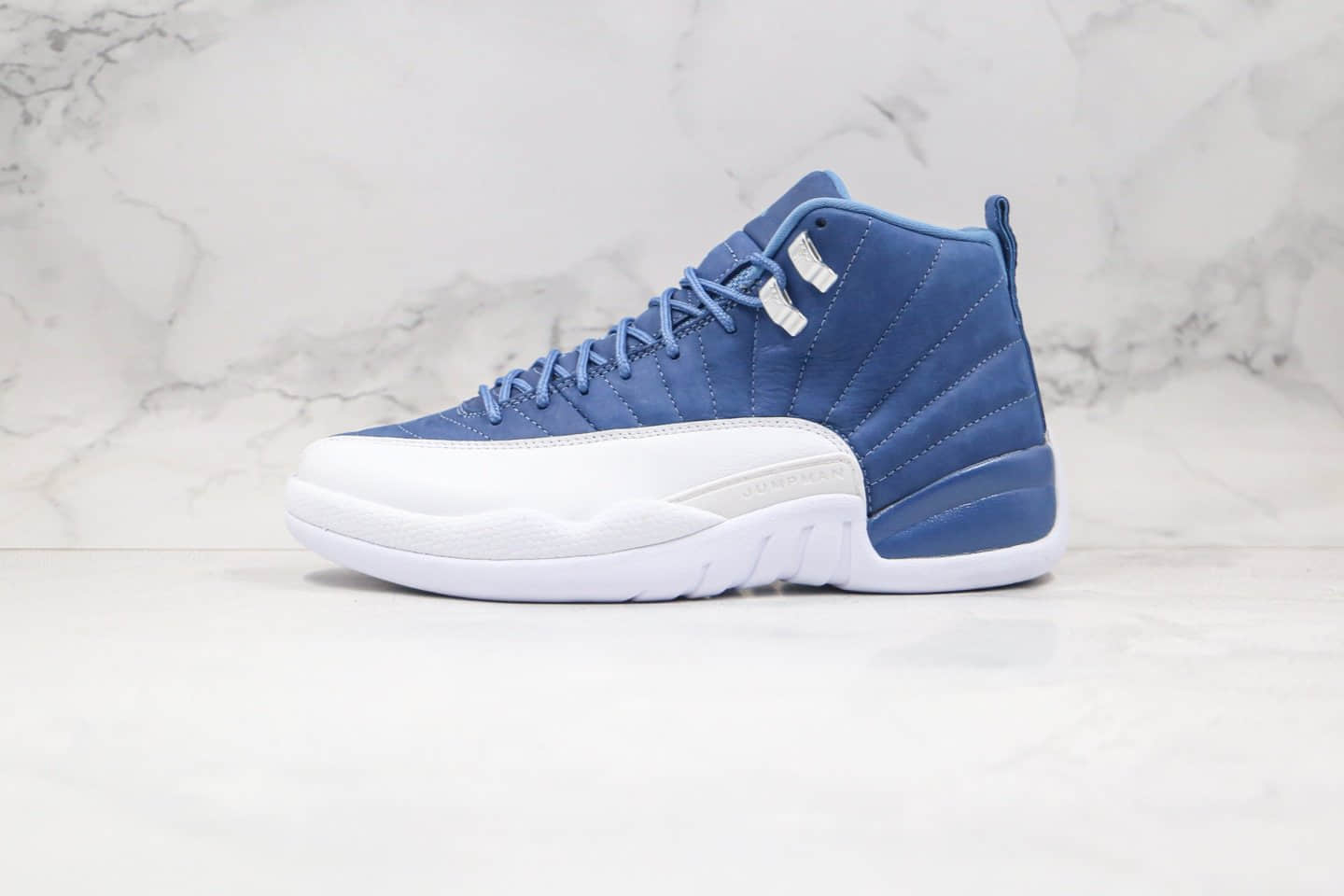 乔丹Air Jordan 12 Indigo纯原版本靛青蓝白色AJ12篮球鞋支持实战 (ID:49277) - 图片1