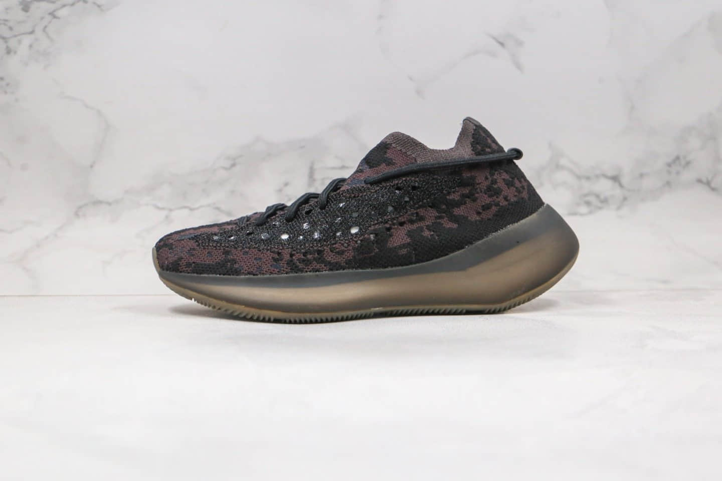 阿迪达斯Adidas Yeezy 380 Boost纯原版本椰子380爆米花跑鞋黑棕色原厂巴斯夫大底 (ID:49323) - 图片1