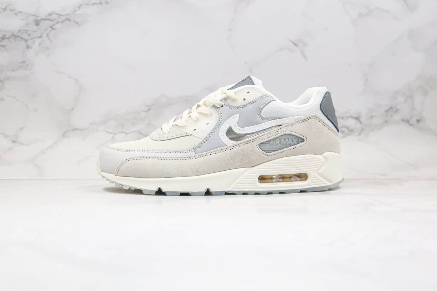 耐克Nike Air max 90 The Basement纯原版本气垫Max90灰色魔术贴换钩原档案数据开发 (ID:49340) - 图片1