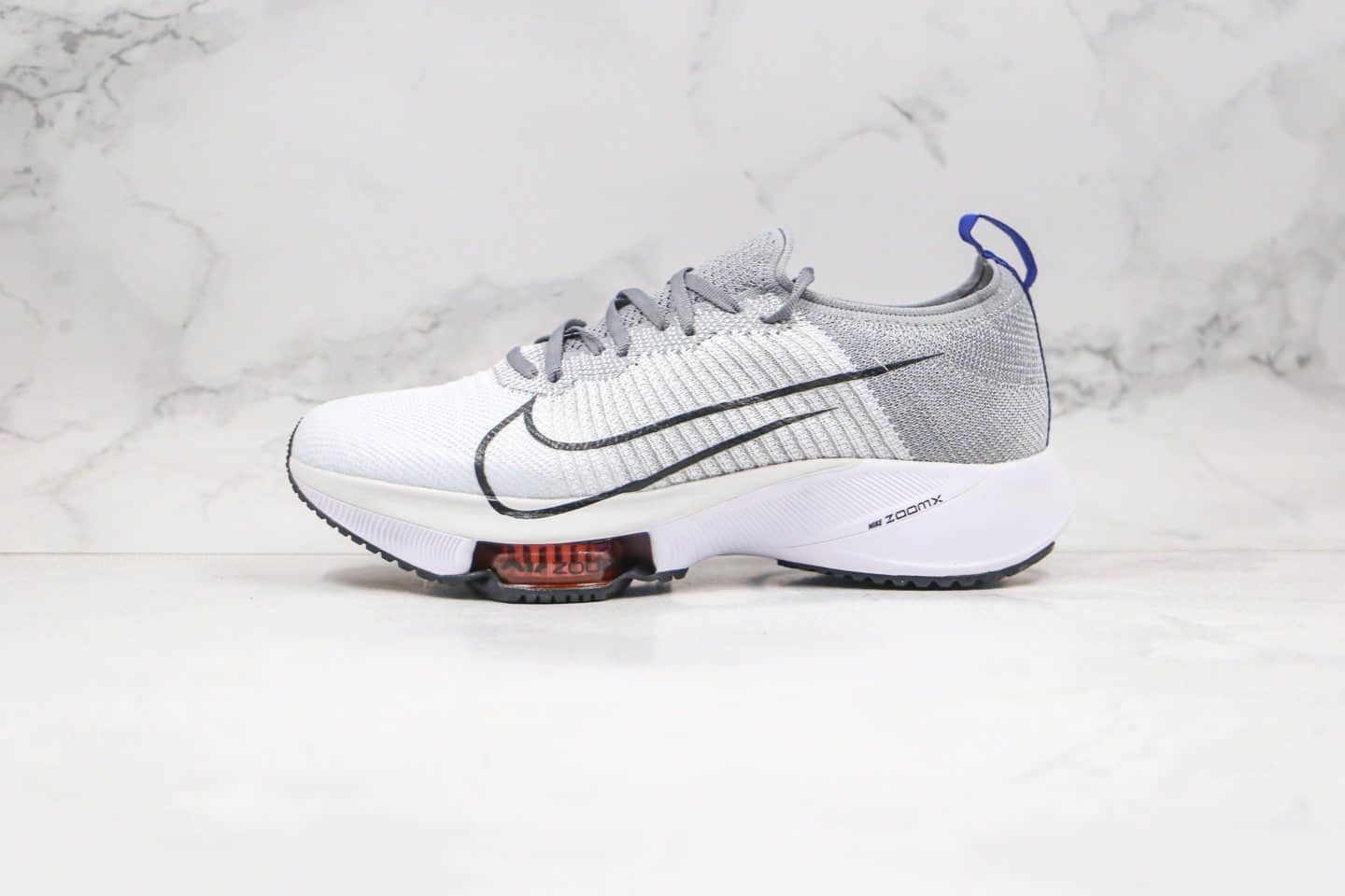 耐克Nike Air Zoom Alphafly NEXT%纯原版本马拉松气垫跑鞋浅灰白色内置碳板气垫支持长跑 (ID:49462) - 图片1