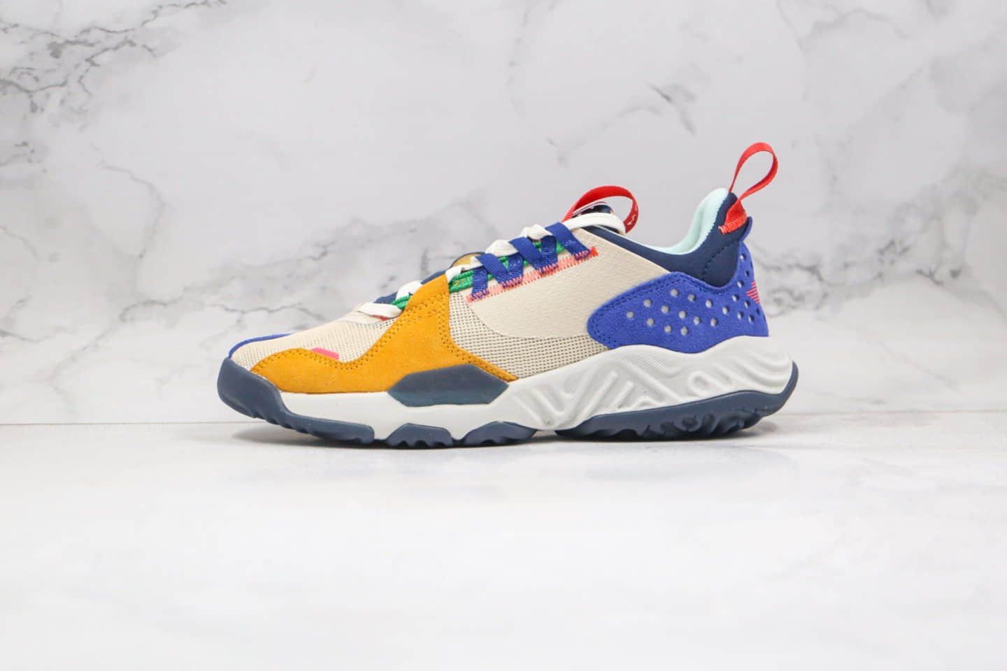 乔丹Air Jordan Delta SP纯原版本火星老爹鞋米白蓝橙色原档案数据开发 (ID:49486) - 图片1