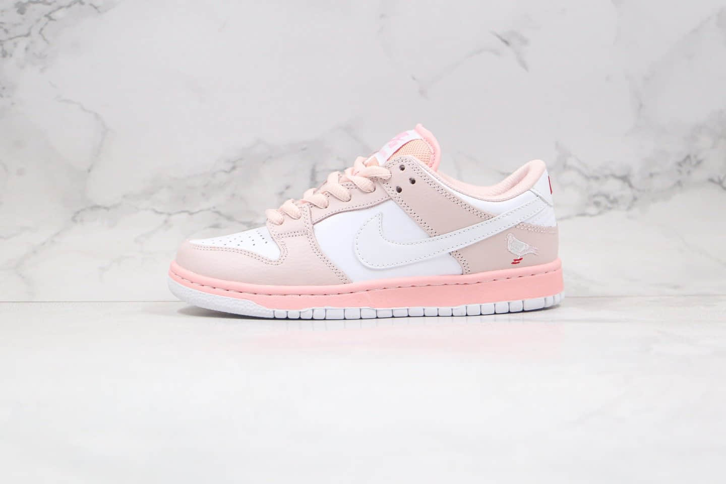 耐克Nike SB Dunk Low公司级版本低帮sb dunk板鞋粉鸽子樱花粉色内置Zoom气垫原盒原标 货号:BV1310-012