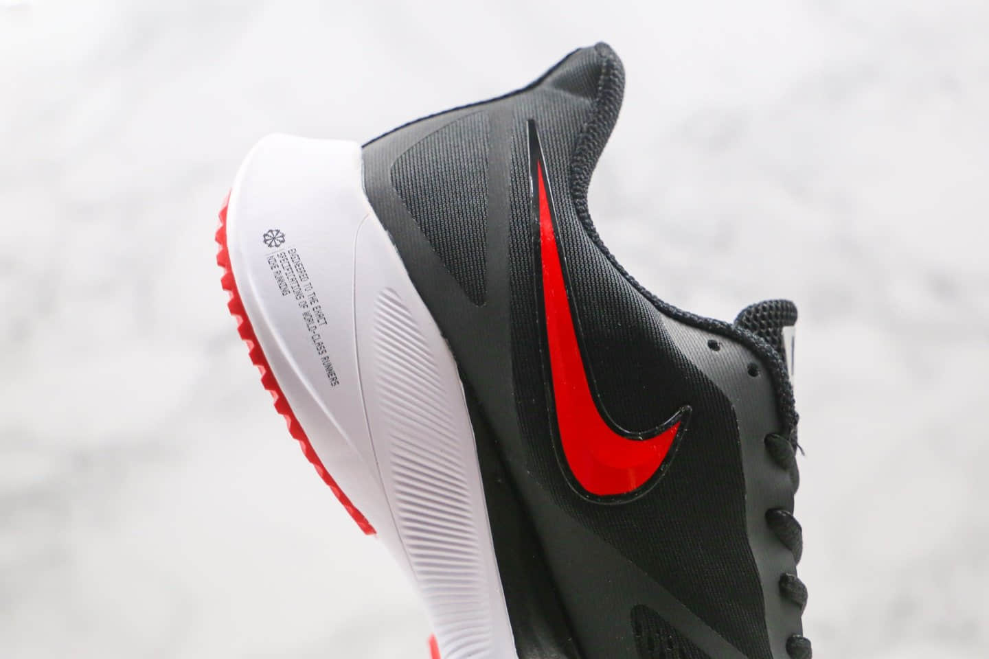 耐克Nike zoom winflo 37X NEXT%纯原版本马拉松气垫慢跑鞋黑红色内置气垫原盒原标 货号:CI9923-086
