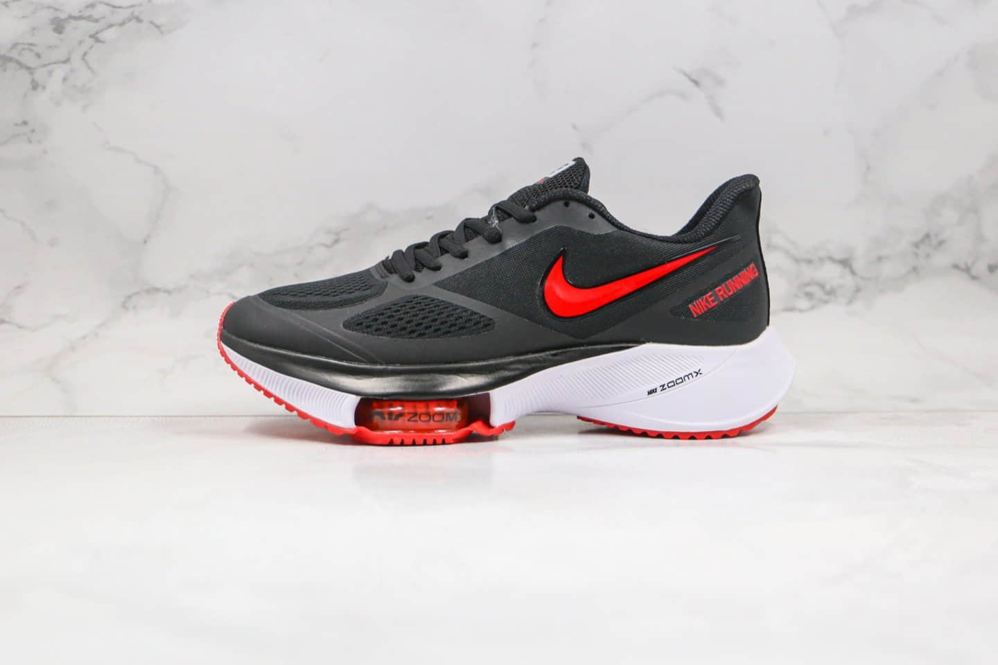 耐克Nike zoom winflo 37X NEXT%纯原版本马拉松气垫慢跑鞋黑红色内置气垫原盒原标 货号:CI9923-086