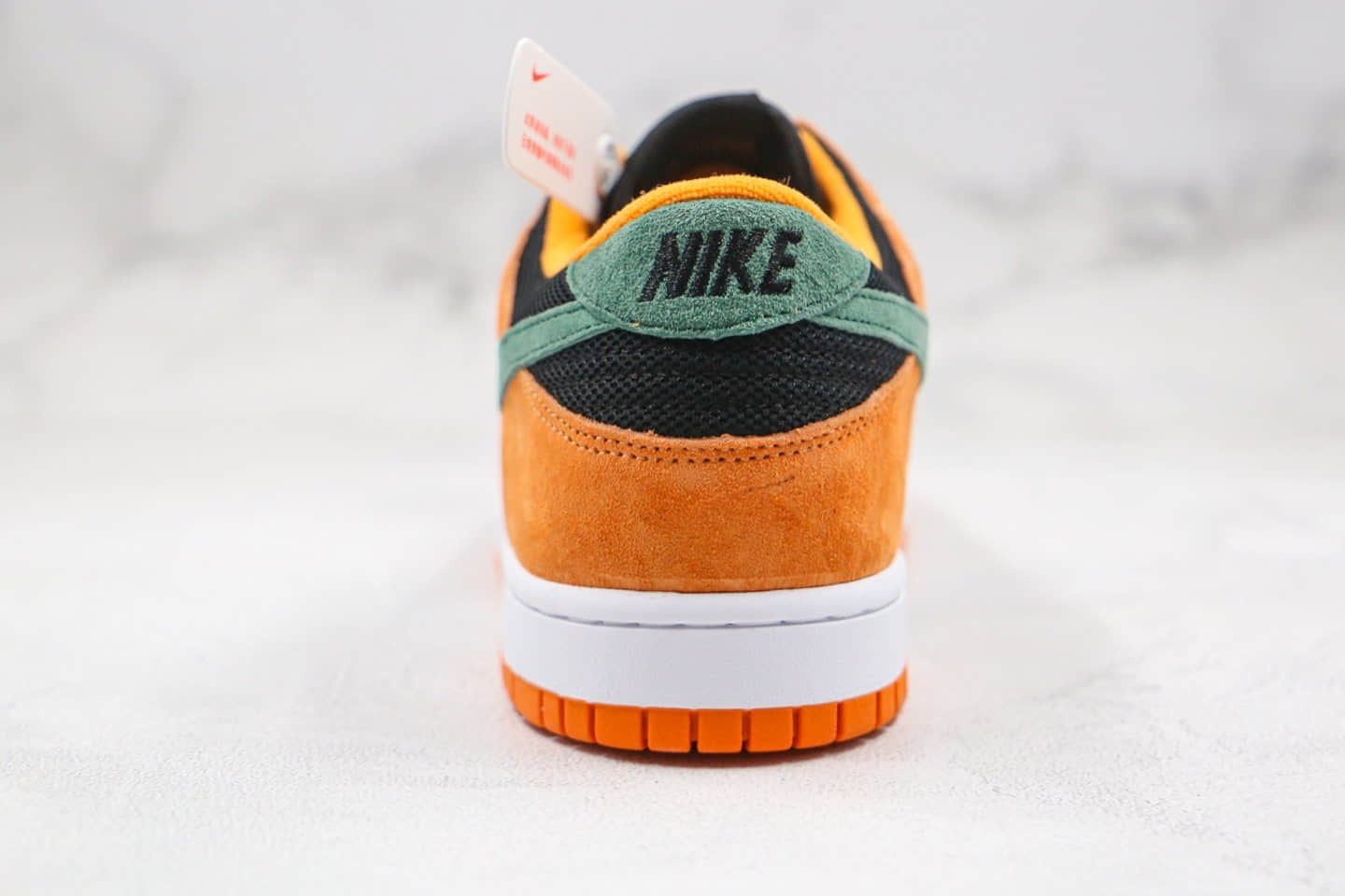 耐克Nike Dunk Low Pro 2020版纯原版本低帮SB DUNK黑橙绿色板鞋内置Zoom气垫原盒原标 货号:DA1469-001