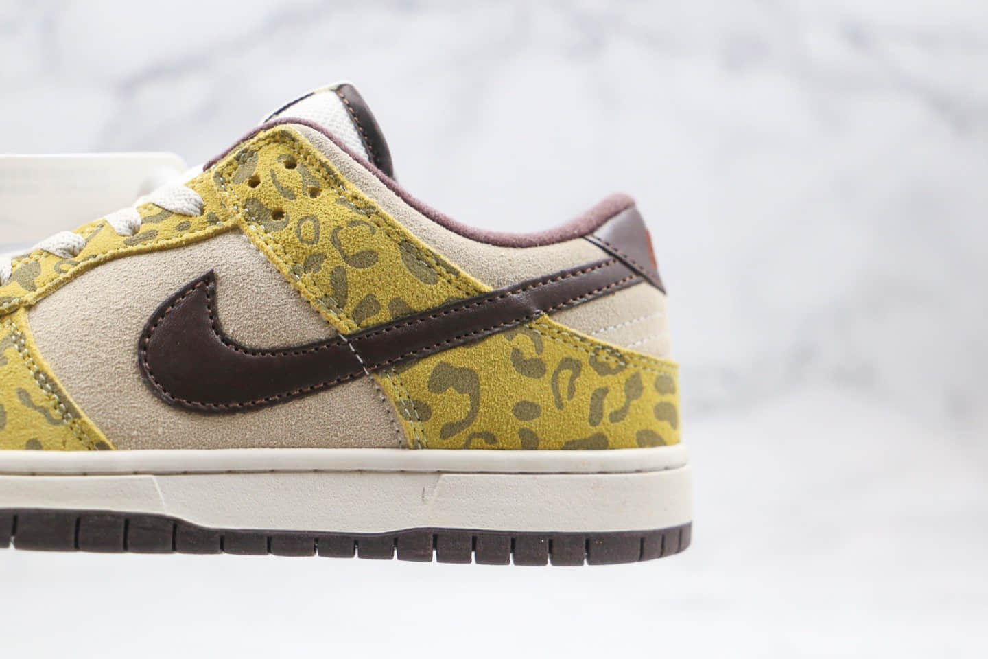 耐克Nike Dunk Low PRM Medium Curry纯原版本低帮SB DUNK动物园主题系列美洲豹配色板鞋内置Zoom气垫 货号:DD1390-100