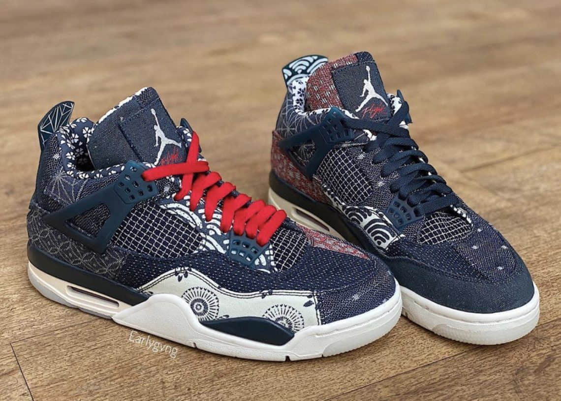 乔丹Air Jordan 4 Sashiko日本主题配色即将发售 (ID:50305) - 图片1