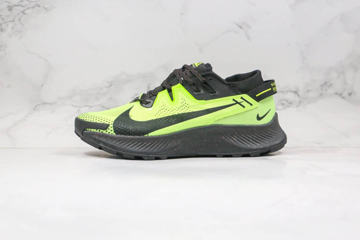 耐克Nike Zoom Pegasus Trall 2纯原版本登月系列飞马2代越野跑鞋黑绿色原楦头纸板打造 货号:CK4305-003