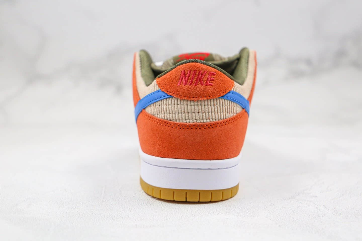 耐克Nike SB Dunk Low Pro Color纯原版本低帮SB DUNK灯芯绒棕蓝色板鞋内置Zoom气垫原盒原标 货号:BQ6817-201