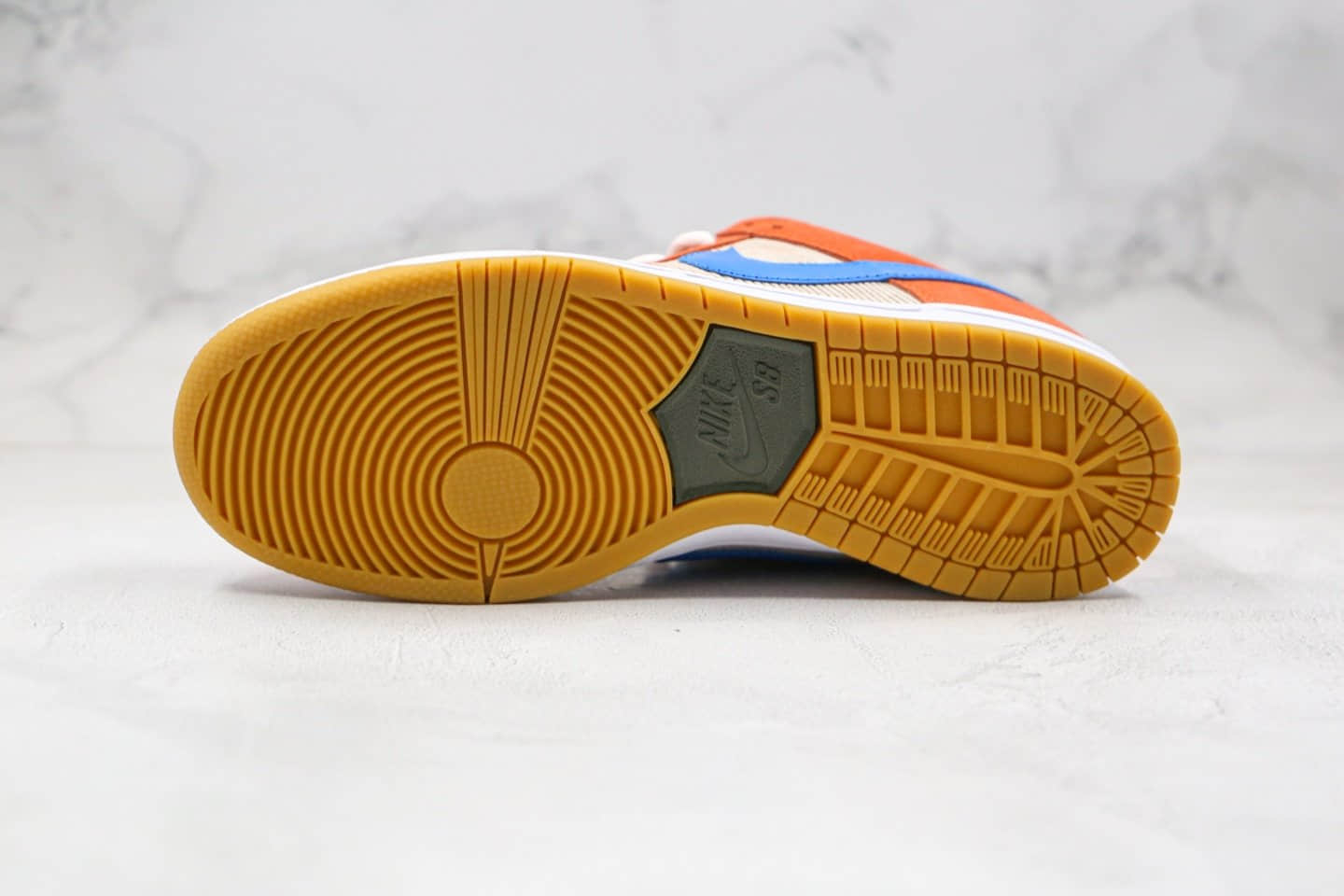 耐克Nike SB Dunk Low Pro Color纯原版本低帮SB DUNK灯芯绒棕蓝色板鞋内置Zoom气垫原盒原标 货号:BQ6817-201