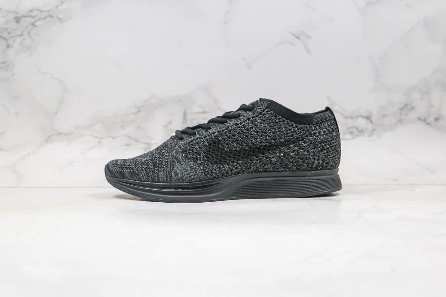 耐克Nike Flyknit Racer纯原版本瑞瑟阴阳飞线跑鞋黑色内置Zoom气垫原盒原标 (ID:50919) - 图片1