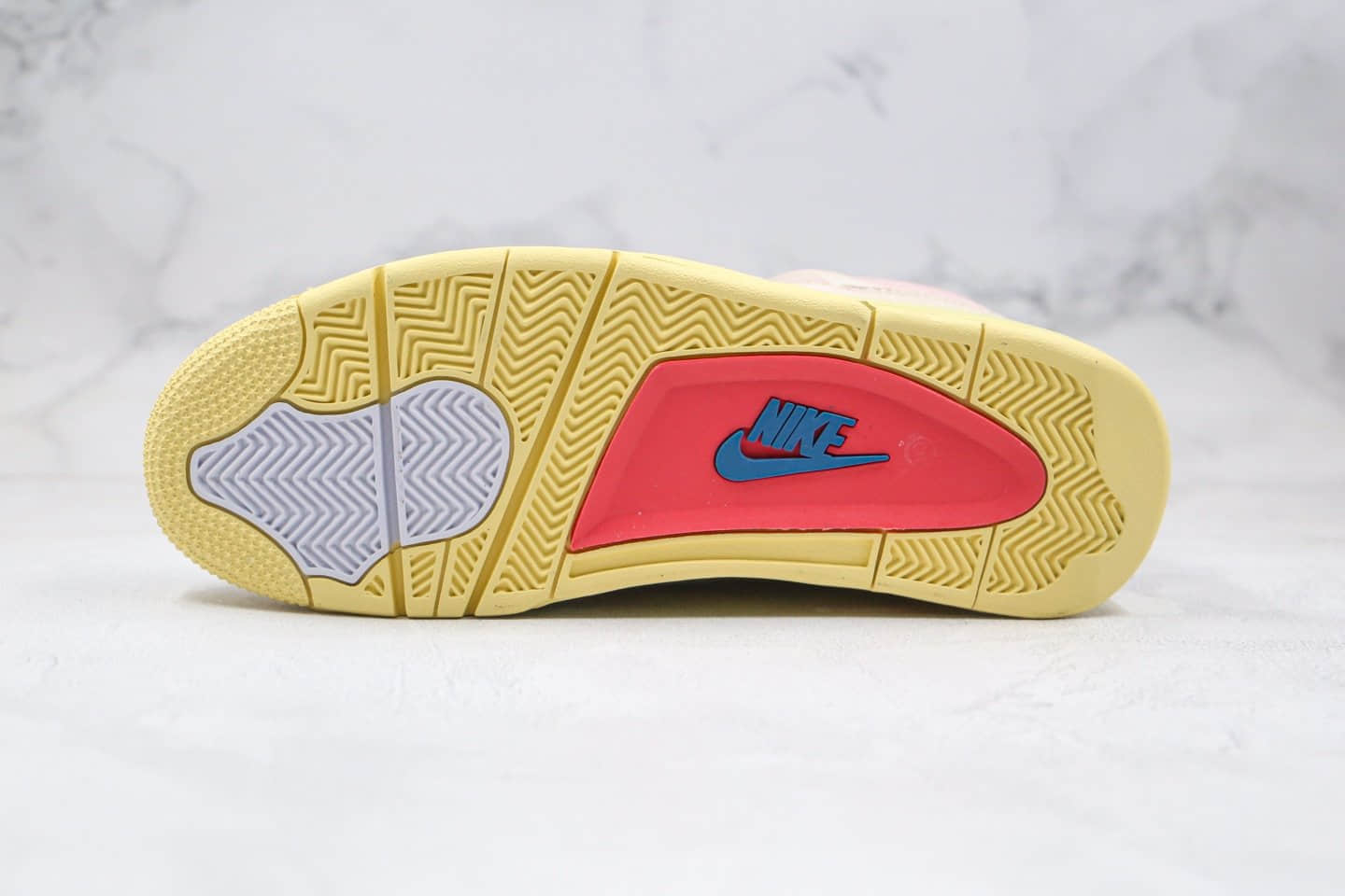 乔丹Air Jordan 4 Retro x Union洛杉矶联名款纯原版本AJ4米白红蓝色原盒原标原档案数据开发 货号:DC9533-800