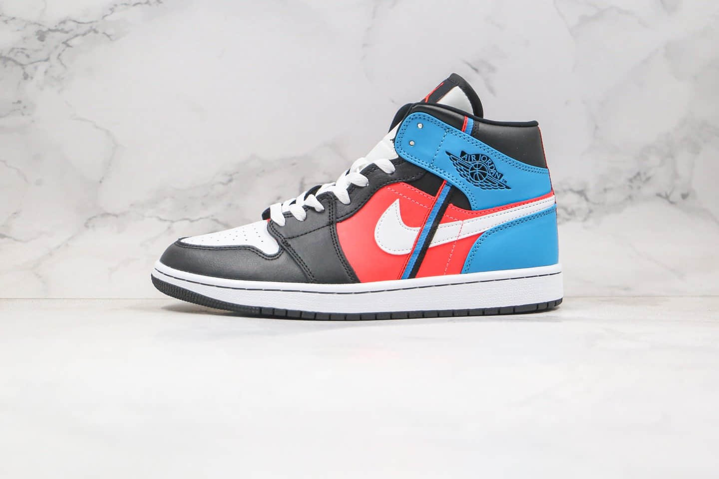 乔丹Air Jordan 1 Mid纯原版本中帮AJ1彩色拼接篮球鞋原档案数据开发 (ID:51435) - 图片1