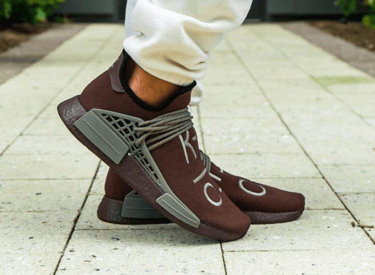 巧克力色调!全新菲董 x adidas NMD Hu上脚图释出! 货号:GY0090