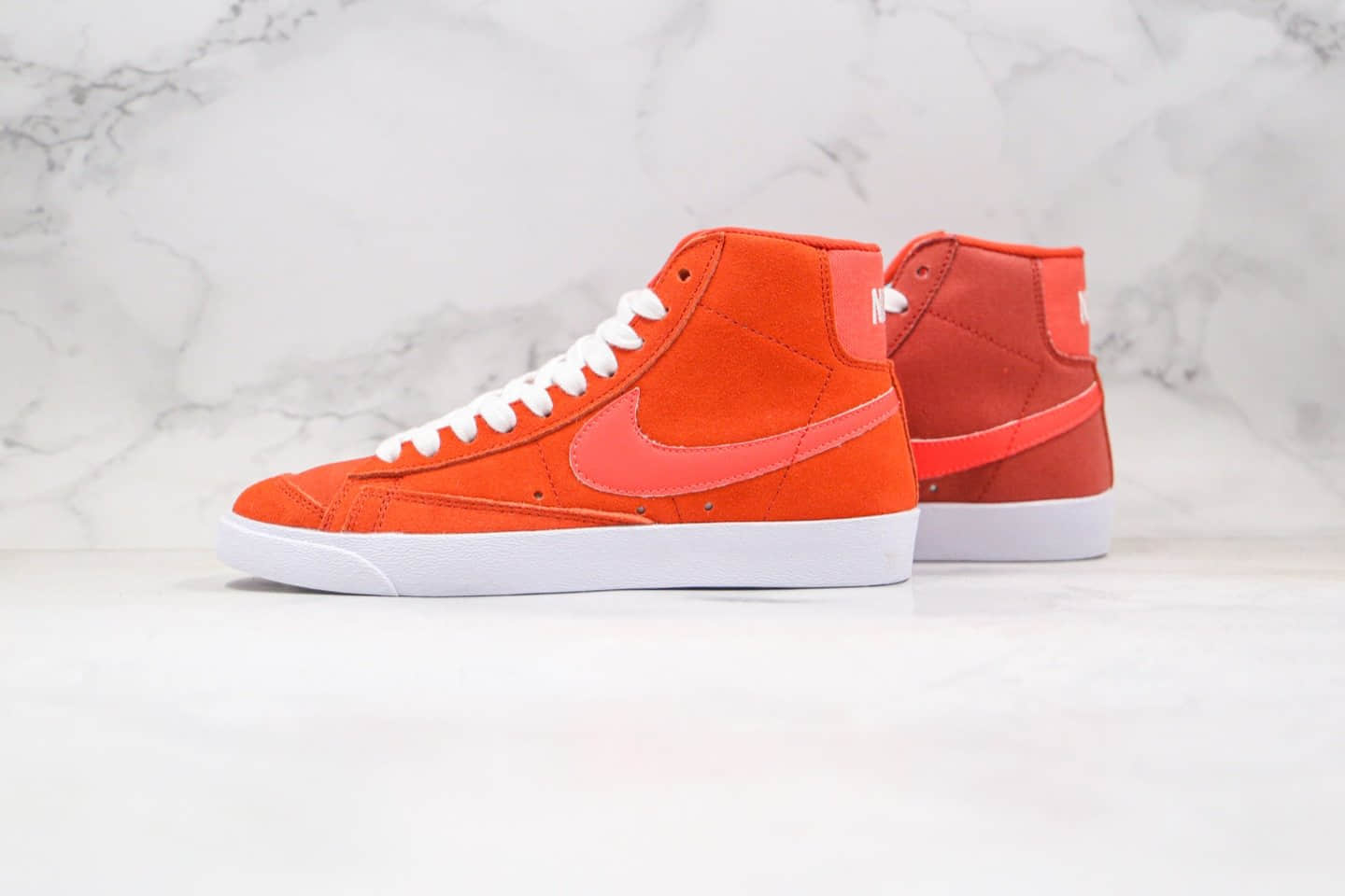 耐克Nike Blazer Mid ‘1977 Vintage WE公司级版本中帮开拓者麂皮板鞋橙红色原鞋开模 (ID:52201) - 图片1