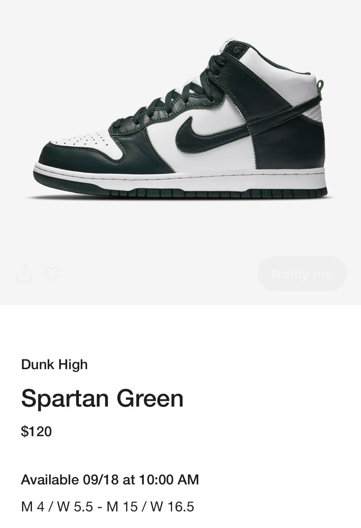 经典配色复刻!全新Nike Dunk High SP“ Spartan Green”9月18日登场! 货号:CZ8149-100