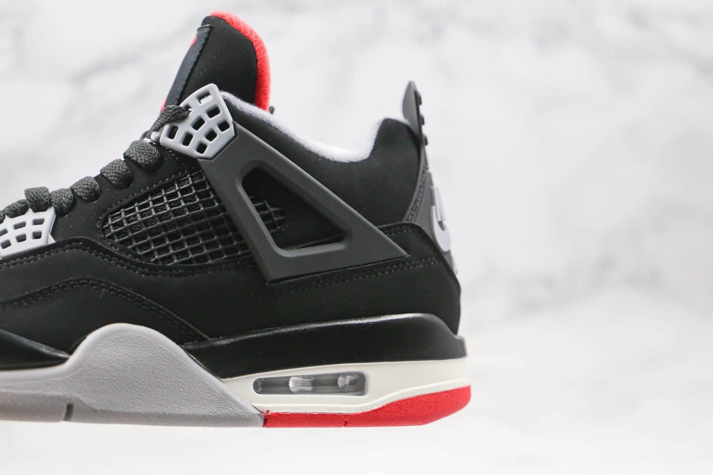 乔丹Air Jordan 4 SE OG纯原版本AJ4黑红色原鞋开模 货号:308497-060