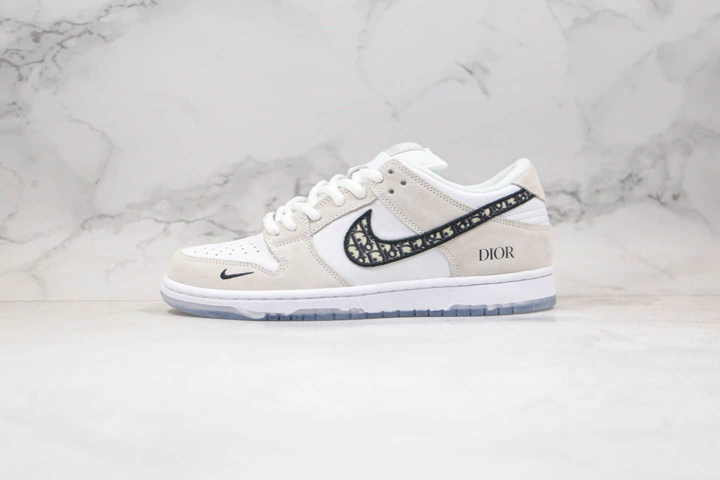 耐克Dior x Nike SB Dunk Low公司级版本迪奥联名低帮SB板鞋灰白色原档案数据开发 (ID:52407) - 图片1