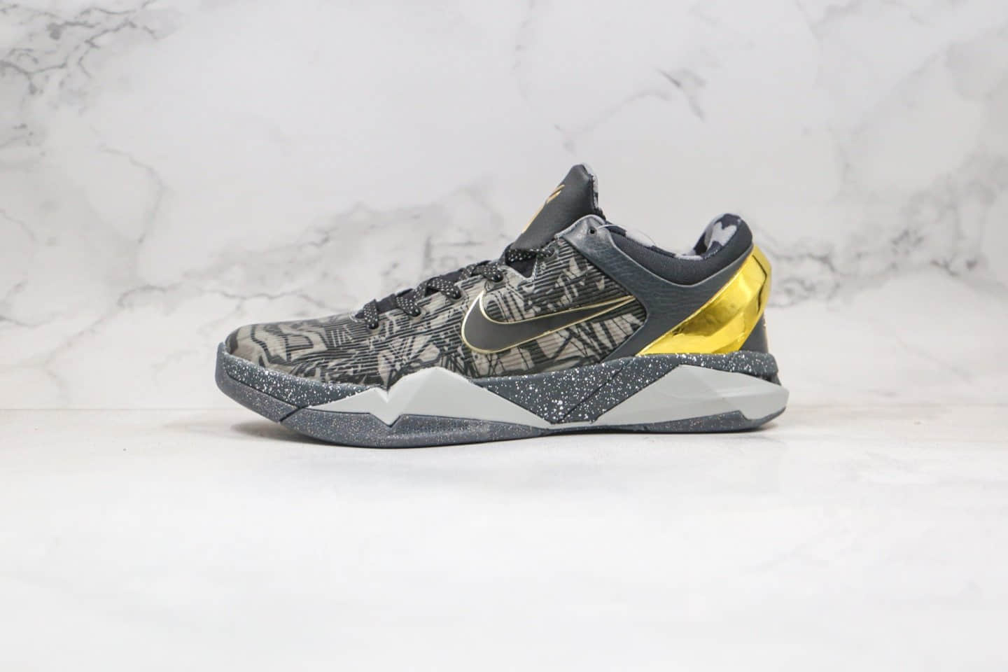 耐克Nike Zoom Kobe 7纯原版本科比7代低帮篮球鞋黑金色支持实战 (ID:52585) - 图片1