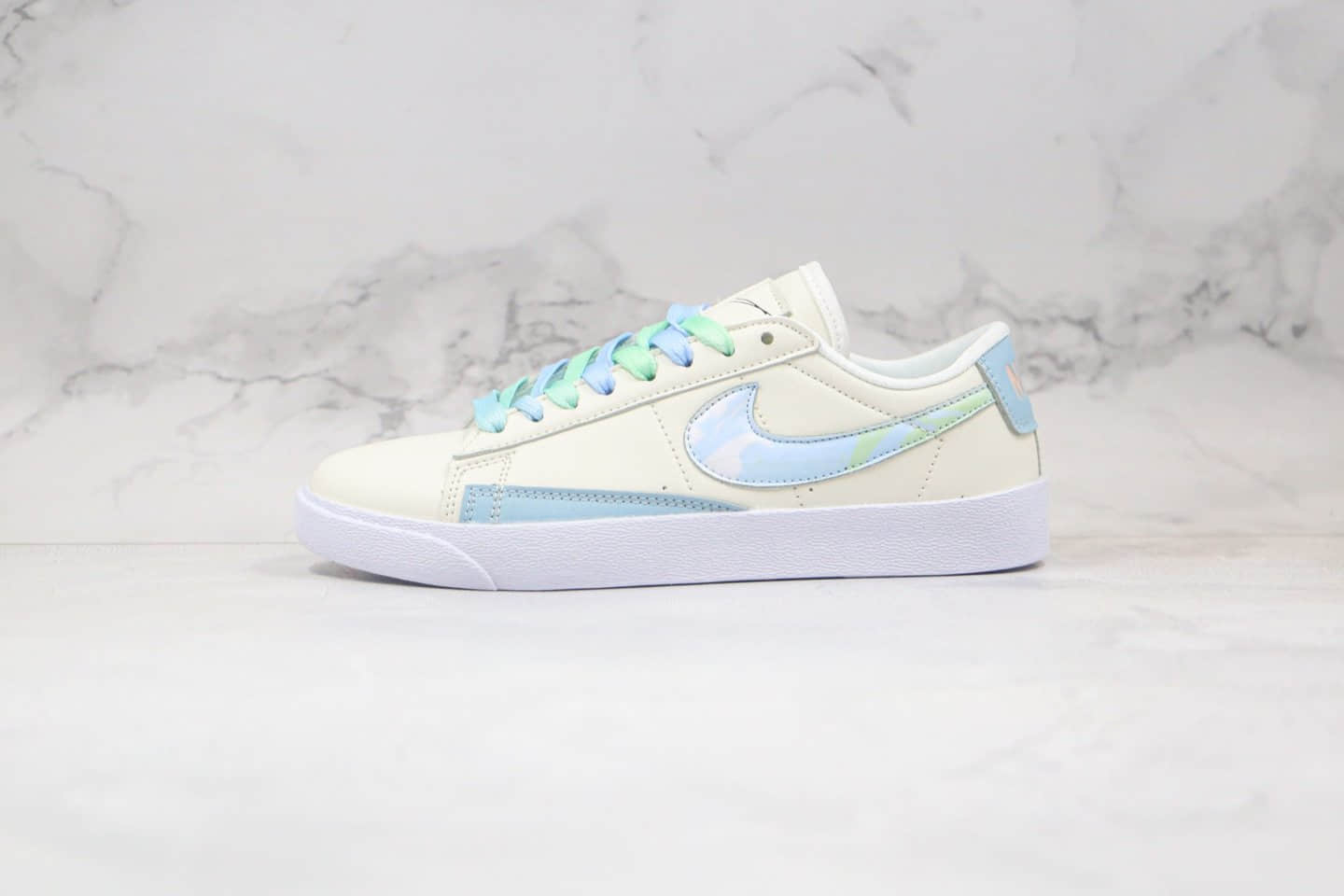 耐克NIKE ZOOM BLAZER LOW纯原版本低帮开拓者渐变糖果色板鞋内置Zoom气垫 (ID:52843) - 图片1