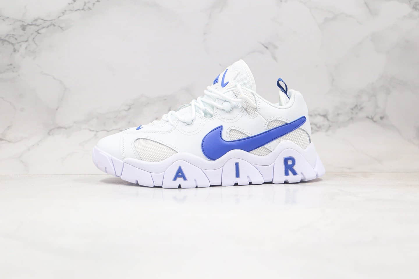 耐克Nike Air Barrage Low纯原版本皮蓬平替白蓝色橄榄球训练鞋原盒原标 (ID:52995) - 图片1