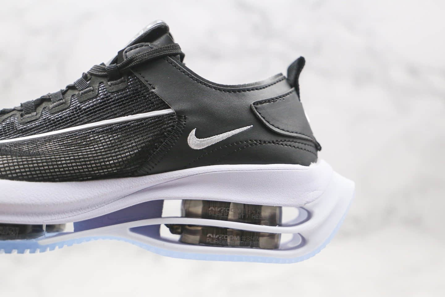 耐克Nike Air Zoom Tempo Rlacemrnt NEXT%纯原版本马拉松前卫双气垫黑白色跑鞋内置真实气垫 货号:CI0804-300