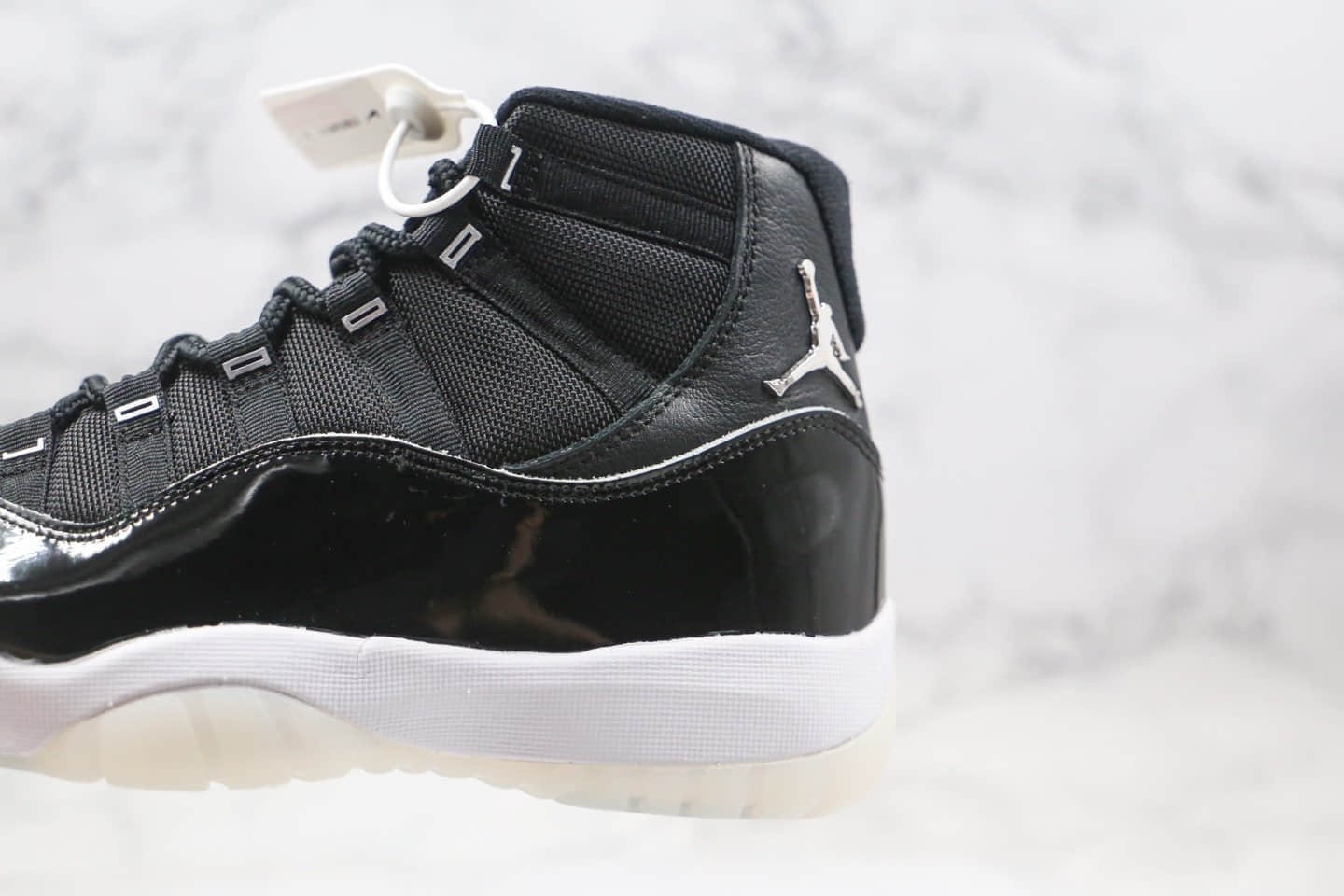 乔丹Air Jordan 11 Silver Eyelets纯原版本高帮AJ11大魔王2.0黑白银色篮球鞋内置真实碳板 货号:CT8012-011