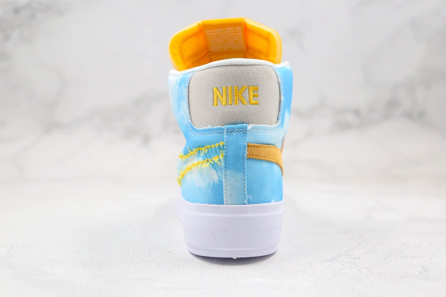 耐克Nike SB Zoom Blazer Mid EDGE纯原版本中帮拆线开拓者蓝天白云板鞋内置Zoom气垫 货号:CI3833-415