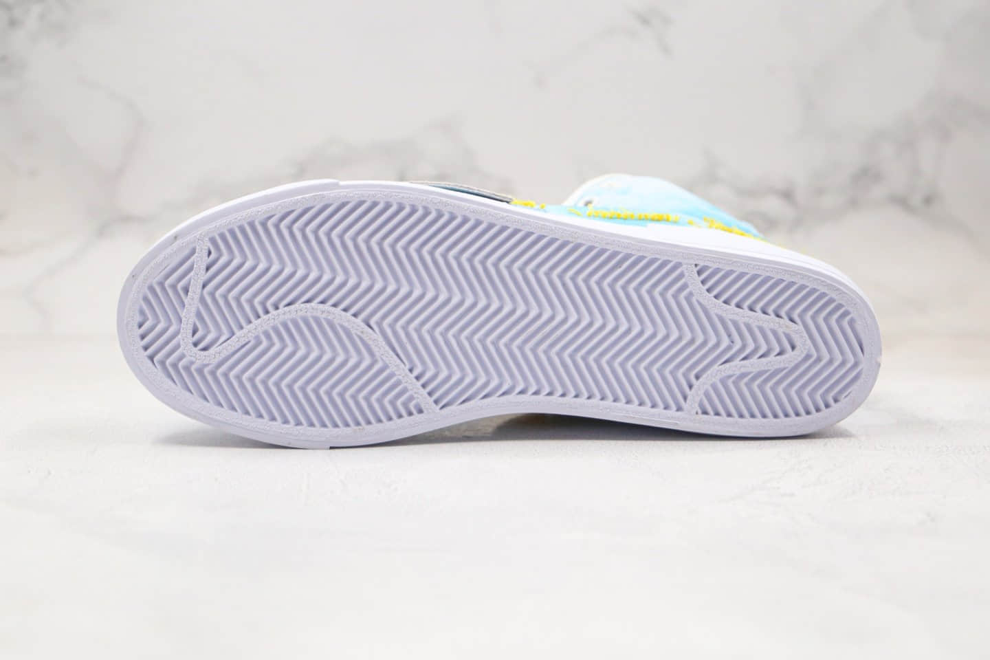 耐克Nike SB Zoom Blazer Mid EDGE纯原版本中帮拆线开拓者蓝天白云板鞋内置Zoom气垫 货号:CI3833-415