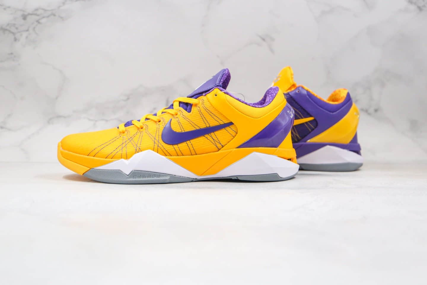 耐克Nike Zoom Kobe VII纯原版本科比7代黄紫色鸳鸯配色实战篮球鞋内置真实碳板支持实战 货号:488371-501