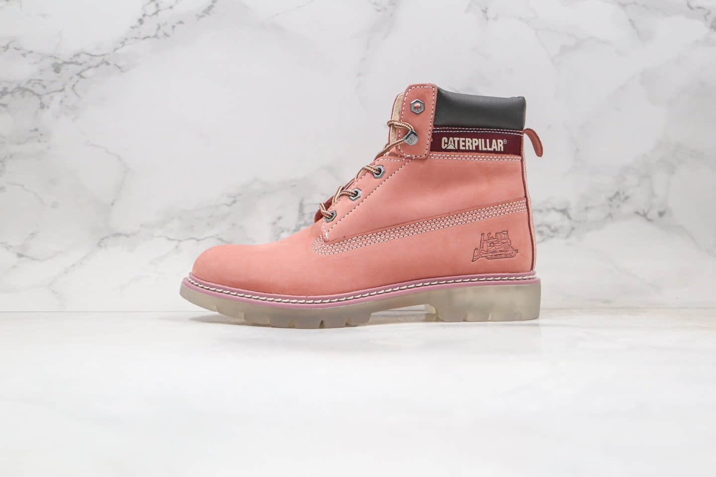 卡特CAT FOOTWEAR纯原版本水晶底工装鞋浅粉色原档案数据开发原鞋开模一比一打造 (ID:53475) - 图片1