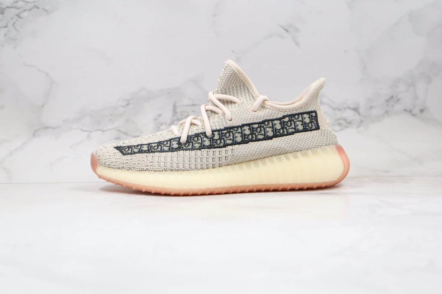 阿迪达斯Dior x adidas Yeezy Boost 350 V2纯原版本迪奥联名侃爷椰子350V2老花印花芝麻色巴斯夫真爆 (ID:53750) - 图片1