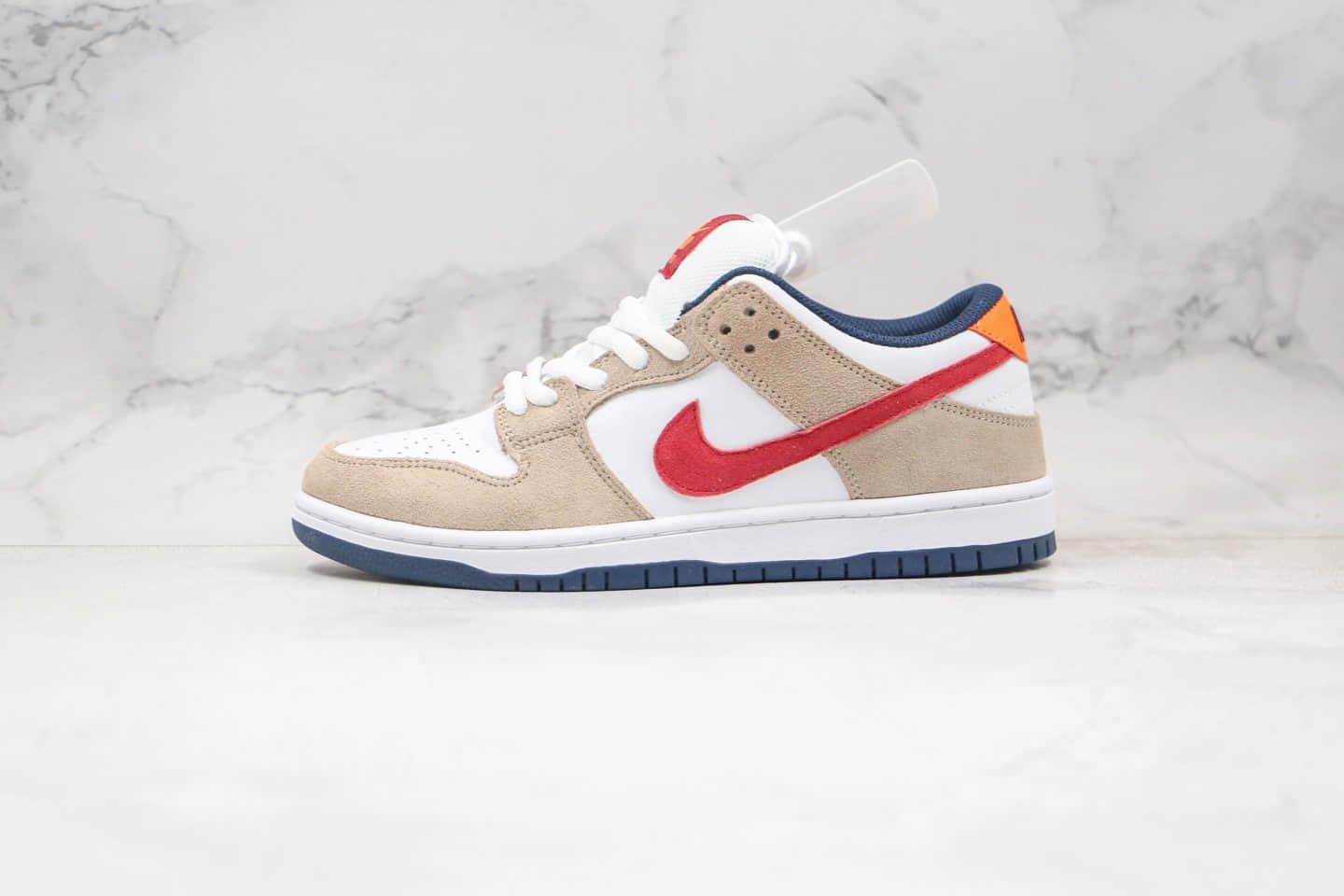 耐克Nike SB Dunk Low Pro纯原版本低帮SB板鞋卡其白红色原楦原纸版开发 (ID:53758) - 图片1