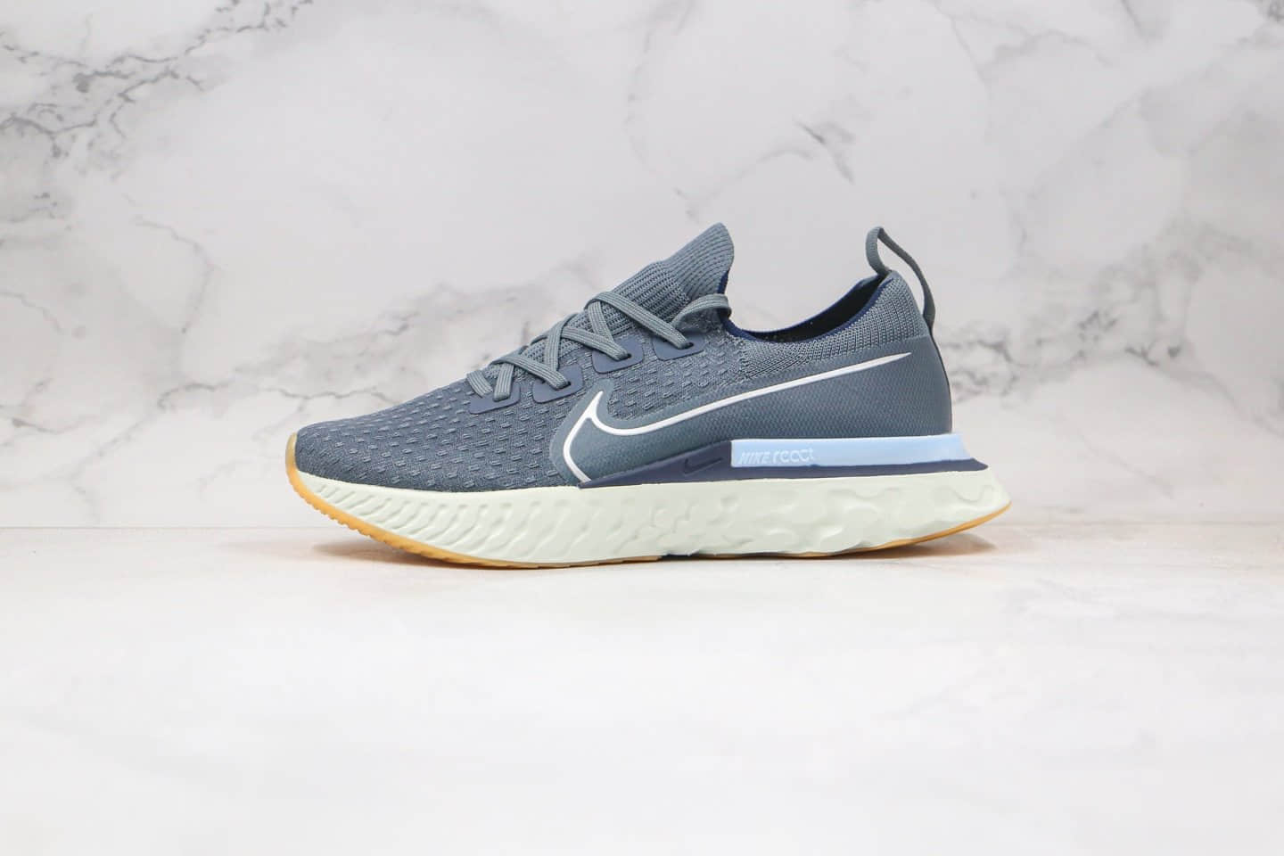 耐克Nike Epic React Flyknit纯原版本瑞亚编织超轻缓震跑步鞋深灰色原盒原标 (ID:53790) - 图片1
