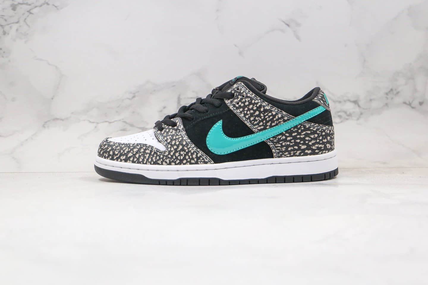 耐克Nike SB Dunk Low PRO Elephant纯原版本低帮SB DUNK板鞋大象灰黑绿色蒂芙尼灰爆裂纹内置Zoom气垫 (ID:54064) - 图片1