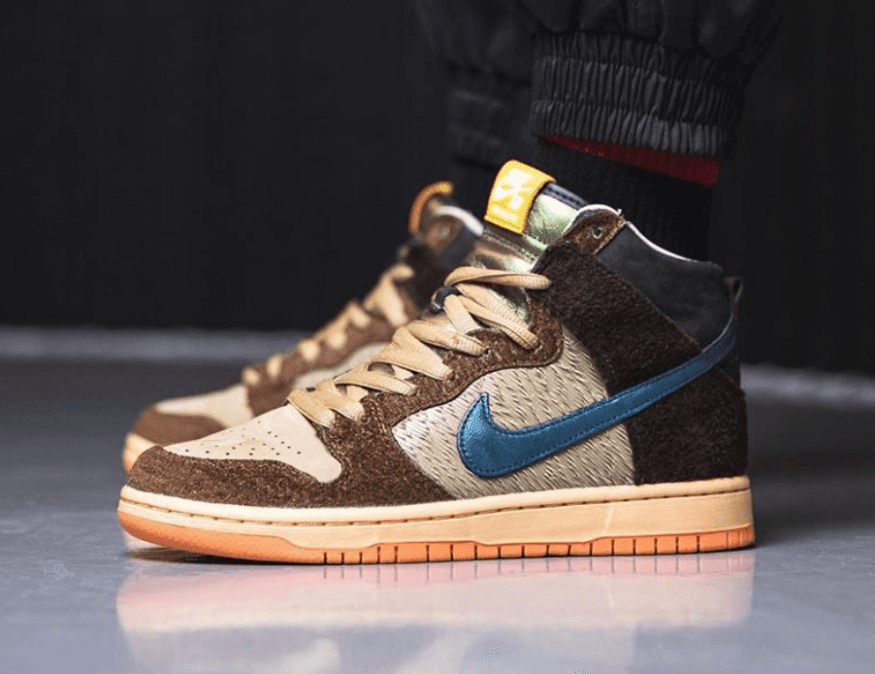 绿头野鸭配色！Concepts x Nike SB Dunk High“ Duck”上脚图释出！ (ID:54163) - 图片1