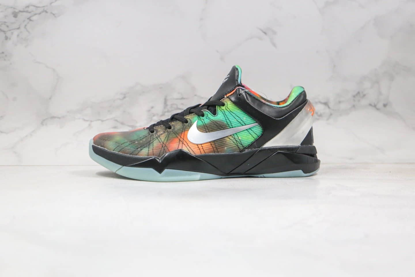 耐克Nike Zoom Kobe VII纯原版本科比7代黑绿橙色渐变篮球鞋内置碳板支持实战 (ID:54296) - 图片1