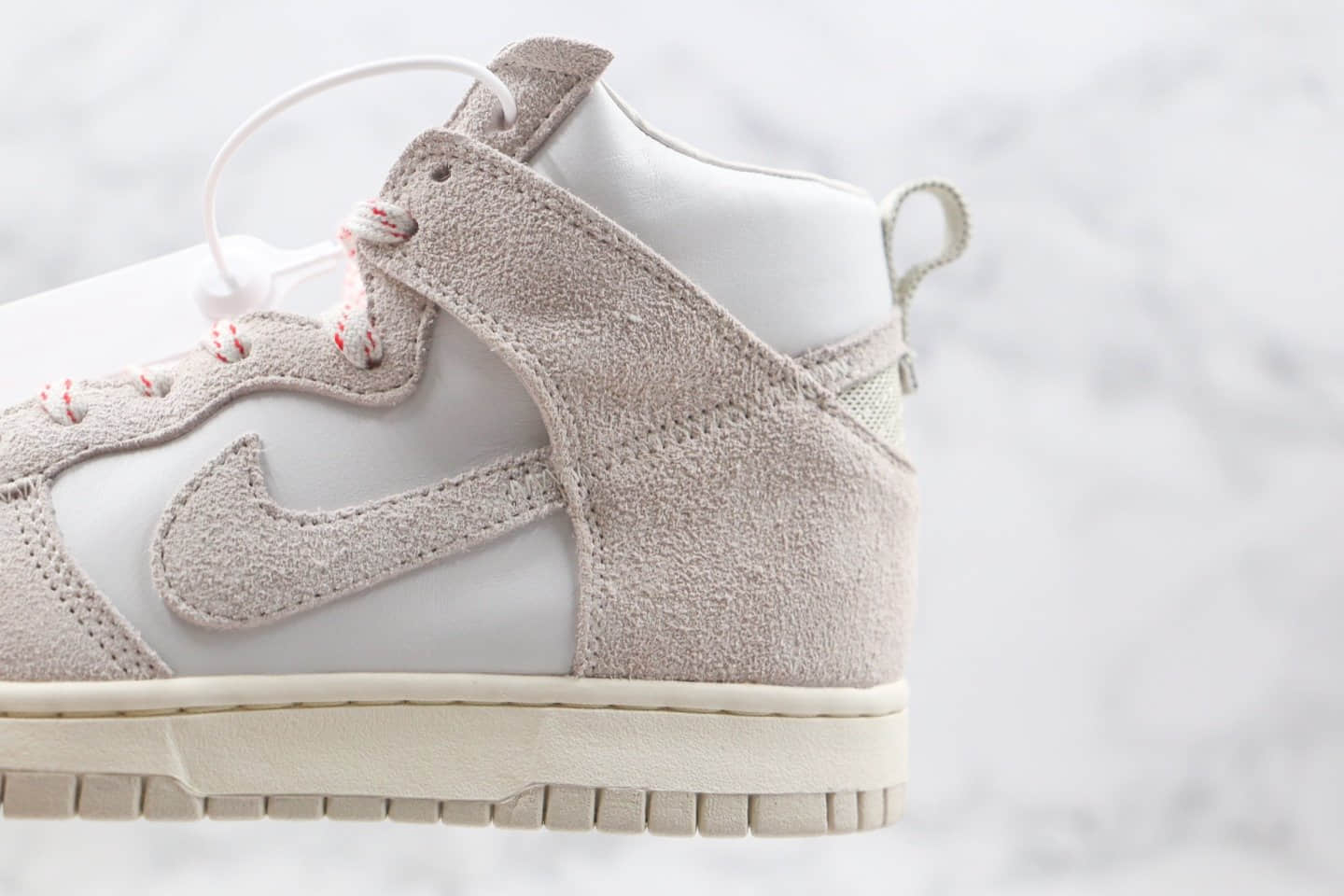 耐克Nike SB Dunk Hight Strawberry Cough纯原版本高帮SB dunk咳嗽草莓奶油白色板鞋内置Zoom气垫 货号:CW3092-100