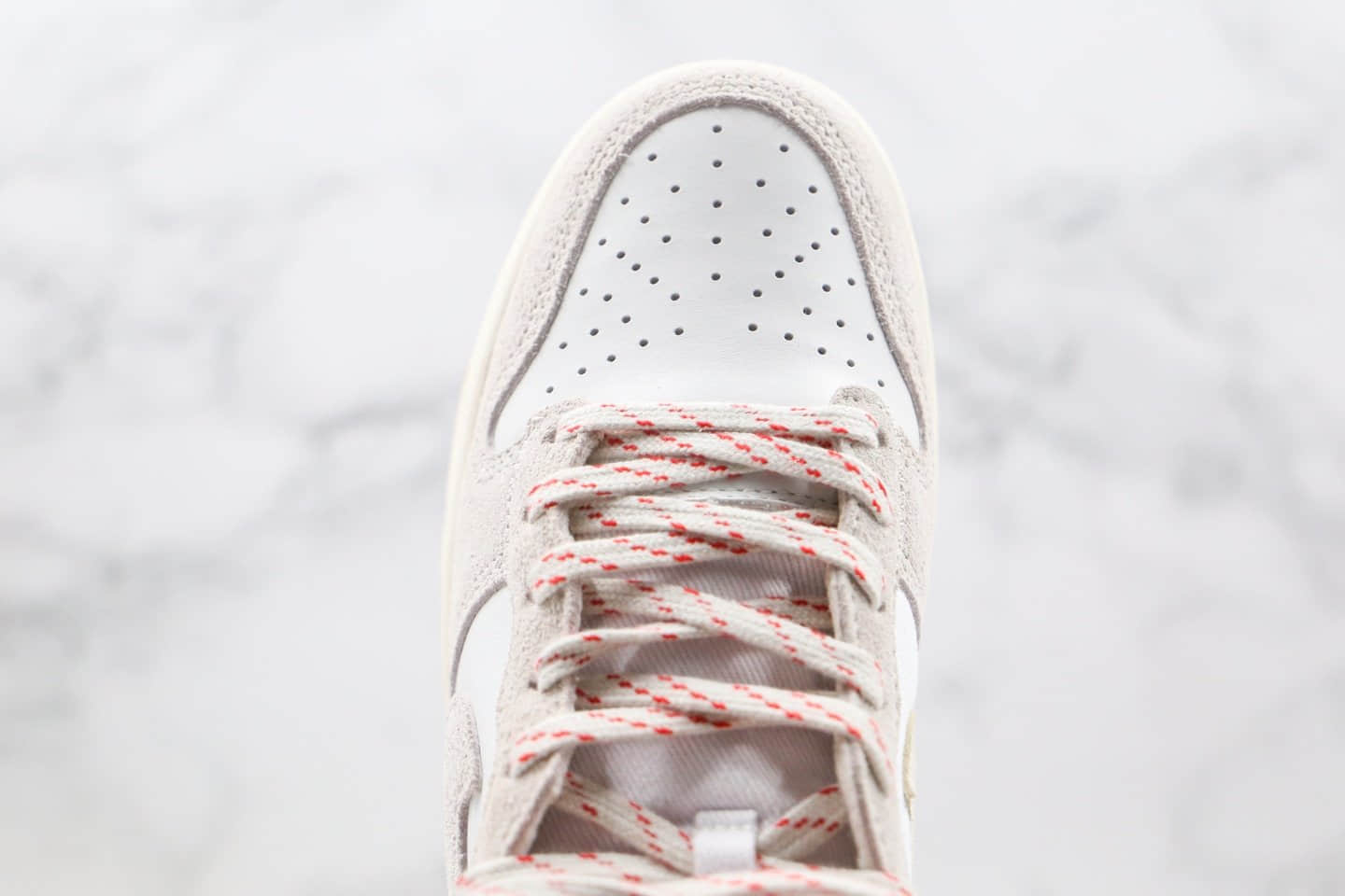 耐克Nike SB Dunk Hight Strawberry Cough纯原版本高帮SB dunk咳嗽草莓奶油白色板鞋内置Zoom气垫 货号:CW3092-100
