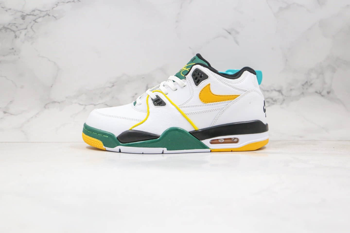 耐克Nike Air Flight 89纯原版本星际篮球主题星空白黑黄色篮球鞋原盒原标 (ID:54338) - 图片1