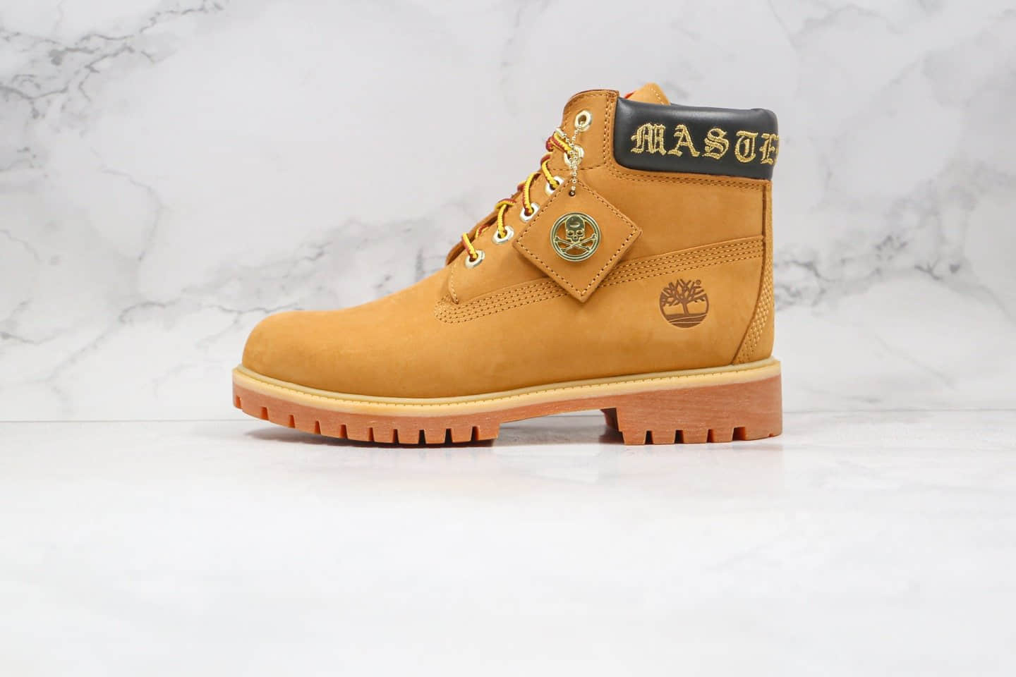 天伯伦Timberland x Mastermind Japan联名款纯原版本高帮添柏岚MMJ2代小麦色拉链款工装靴中山原代工厂出货 (ID:54568) - 图片1