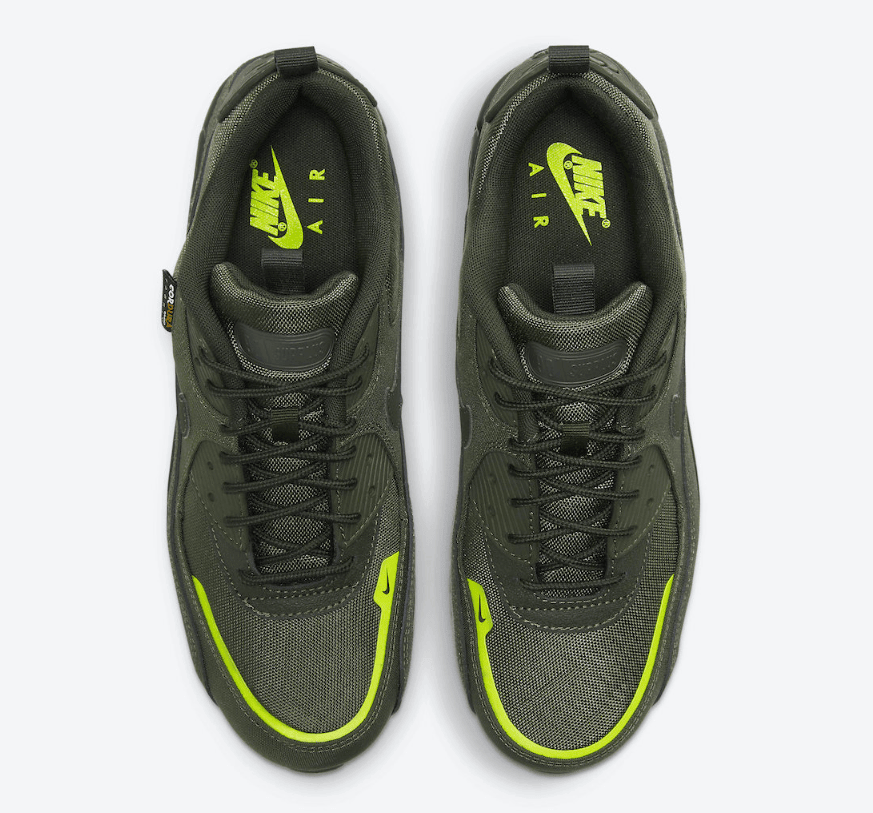 浓郁军事风格！这双军绿配色的Air Max 90有点酷！ 货号：CQ7743-300