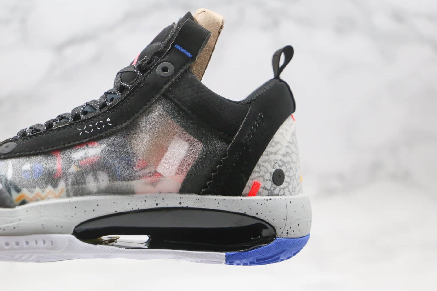 乔丹Air Jordan XXXIV Low Guo PF纯原版本未来概念轻量款篮球鞋AJ34黑灰色内置Zoom气垫 货号:CX7746-008